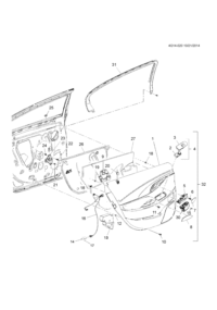 9068555-Bezel assy-rr dr s