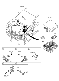 912362W494-WIRING ASSY-FRT