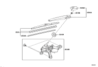 851300R060-MOTOR ASSY, REAR WIPER