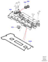 LR024972-GASKET,W.PUMP INLET