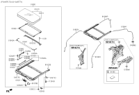 81610C3300-PANEL ASSY-SUNROOF GLASS