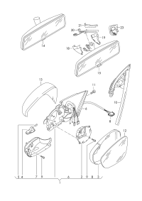 1K8857507Q-Body cover-outside mirror