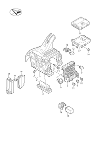 4G0971845E-Bracket-fuse support