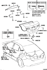 6440102A80-PANEL SUB-ASSY, LUGGAGE COMPARTMENT DOOR