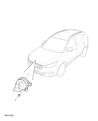 10460359-HORN ASSY, HIGH PITCHED