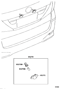 8127012521-LAMP ASSY, LICENSE PLATE