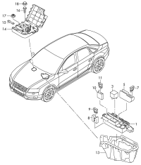 4G0937501-Bracket, fuse