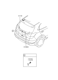 91685C9030-WIRING ASSY-TAIL GATE
