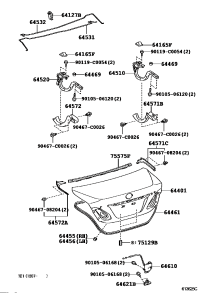 641650N010-COVER, UPPER BACK PANEL HOLE, NO.1