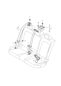 17G857805A-S/belt assy -3