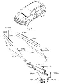 98110G5000-MOTOR ASSY-WINDSHIELD WIPER