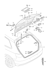 L8VD827025A-Cover, rr. hatch