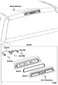 815700C051-LAMP ASSY, CENTER STOP