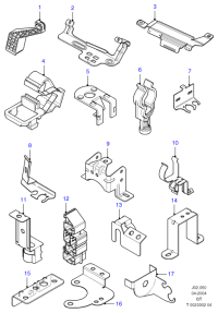 1S7T14A301JA-BRACKET-ENGINE SUPP*