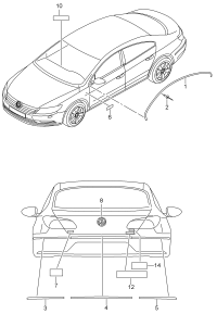 35D854701-DEFLECTOR/LH/PASAT/2006-2011