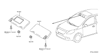 964003AW1A-SUNVISOR ASSY-RH