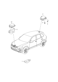 8K0963271-Control & receiver, radio-controlled