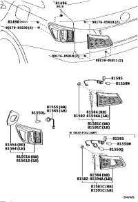 8149653010-GUIDE, REAR COMBINATION LAMP