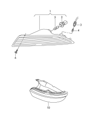 1K8953041E-Turn signal lamp