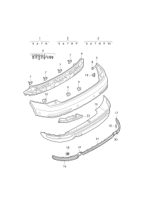 L8U0807067FGRU-Bumper cover l