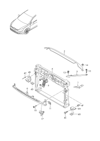 5G0804594-Bracket headlamp