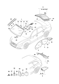 L8KD845099NVB-Windshield (laminated glass) (with colored wedge) un-treated