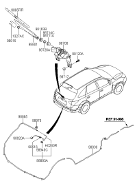 987003J000-Motor & linkage assy-rr wpr