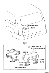 8127660280-COVER, LICENSE PLATE LAMP