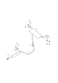 2GG253609D-Muffler assy-rr