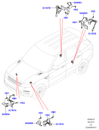 LR033256-SENSOR ASSY-WHEEL SPEED,LH