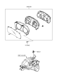940030M010-Cluster assy-instrument (KPH)