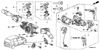 06350TF0H01-Lock assy-engine