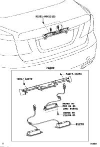 8127030261-LAMP ASSY, LICENSE PLATE