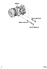 8831050170-COMPRESSOR ASSY, W/PULLEY