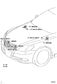 8651030700-HORN ASSY, HIGH PITCHED