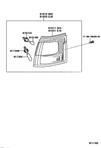 8162026080-LAMP ASSY, PARKING & CLEARANCE, LH