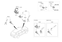 81905S3020-KEY & CYLINDER SET-LOCK