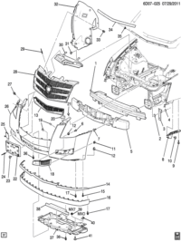 25870685-GARNISH FR BUMPER