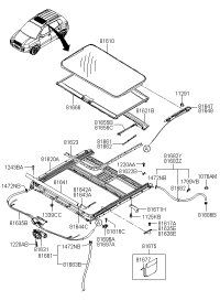 816312E020-MOTOR ASSY-SUNROOF