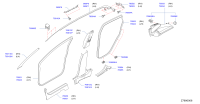 76914JE50A-GARNISH-CENTER PILLAR,UPPER LH