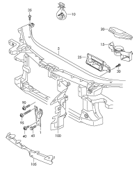 3AA805569-Bracket, cowl top
