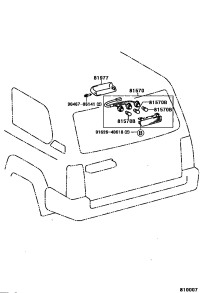 9098112013-BULB (FOR LICENSE PLATE LAMP)
