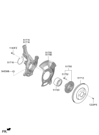 51715BU000-KNUCKLE-FRONT AXLE,LH