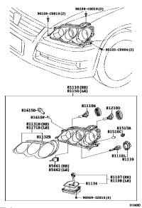 811070P010-COMPUTER SUB-ASSY, HEADLAMP LIGHT CONTROL, RH/LH