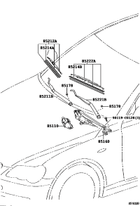851100P010-MOTOR ASSY, WINDSHIELD WIPER