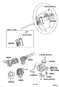 8424702090-SWITCH, STEERING PAD, LH