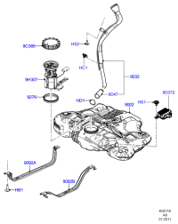 6G919276AA-GASKET,W.PUMP INLET