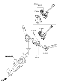 934103J200-SWITCH ASSY-LIGHTING & T/SIG