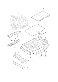 3CG863479-Moulding support-trunk mat