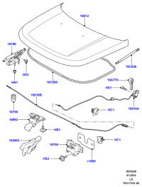 BKB780020-HINGE ASSY-FR DR UPR LH